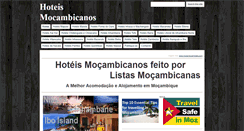 Desktop Screenshot of hoteismocambicanos.com